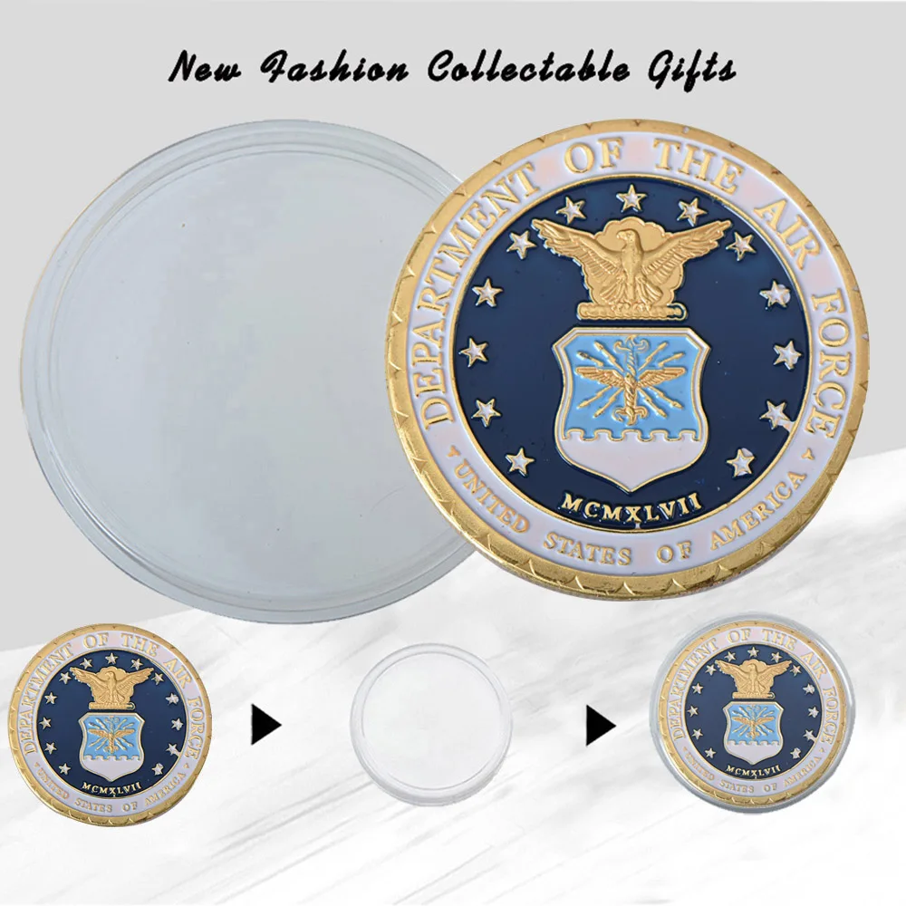 WR Отдел ВВС вызов монеты памятные армии США качество золотая монета для