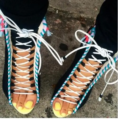 

2018 Newest Design Lace UP Colorful Peep Toe Boots Special Sexy Women High and Thin Heels party Ankle Shoes