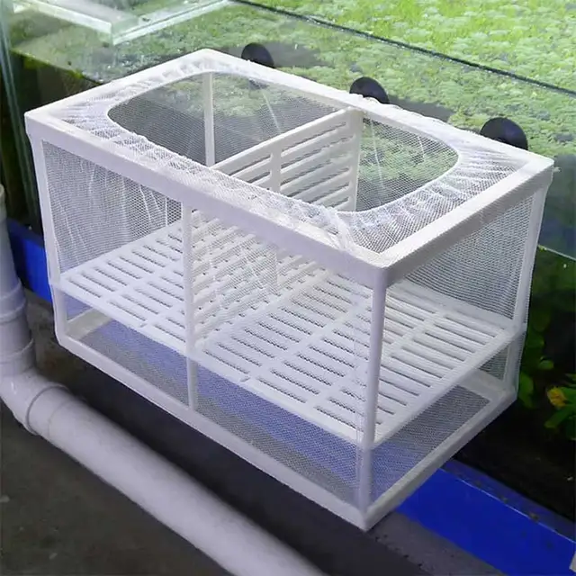 A Set of Aquarium Fry Baby Fish Tank Guppy Breeding Breeder Trap Box