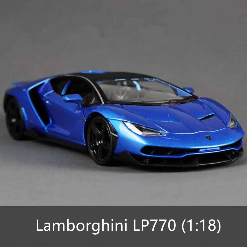 Maisto 1:18 Lamborghini LP770 спортивный автомобиль сплав Ретро модель автомобиля классическая модель автомобиля украшение автомобиля коллекция подарок - Цвет: Blue LP700