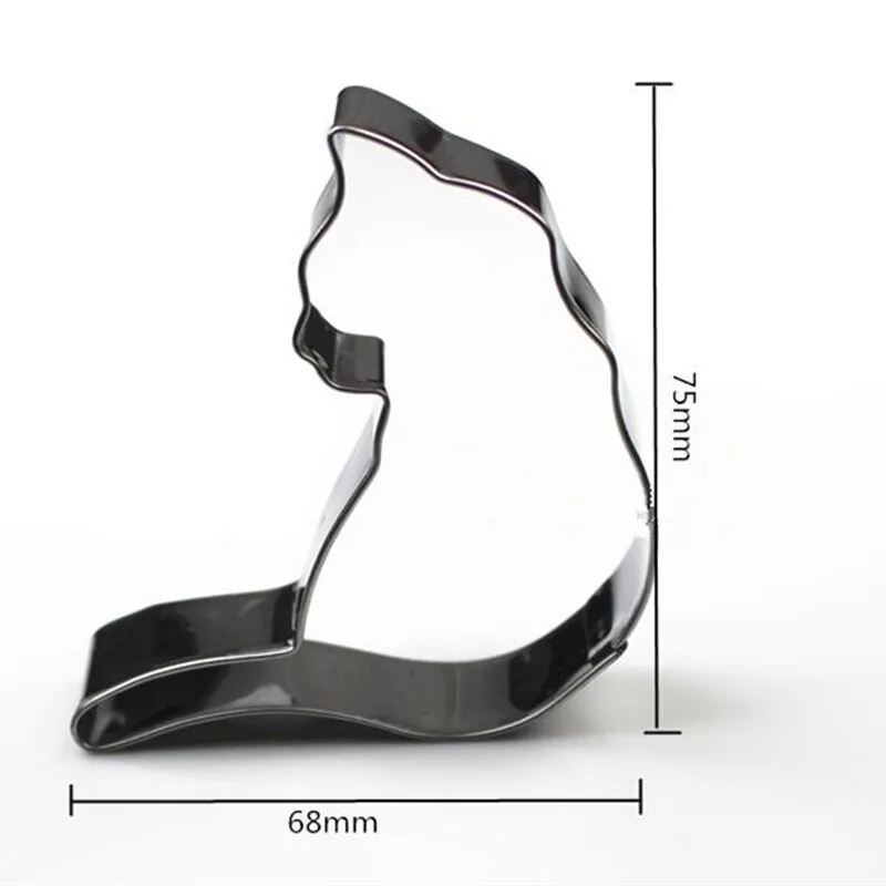 5pcs/set Stainless Steel Cookie Cutter Cute Cat Shape Fondant Biscuits Tools Sugar Craft Bakery Bakeware