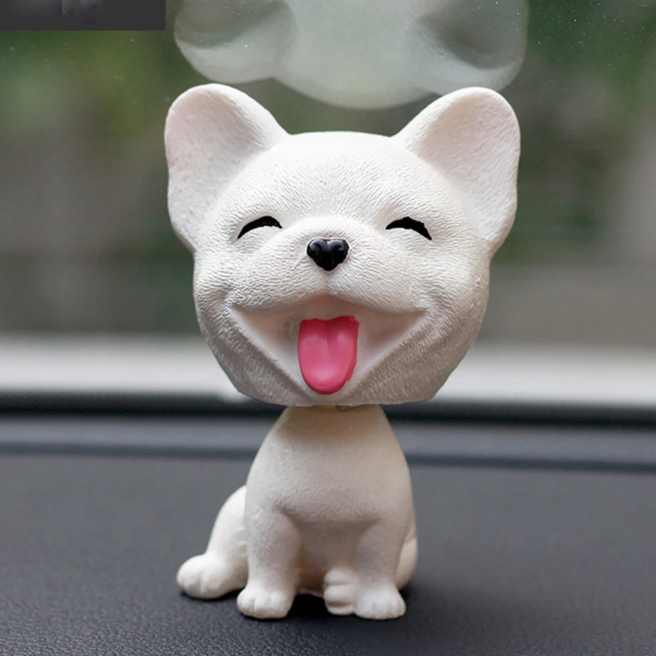 Bobblehead Dog Nodding Puppy Toys Lovely Car Dashboard Decor Toy Shaking Head Dolls Auto interior Accessory Cute Christmas Gifts (3)