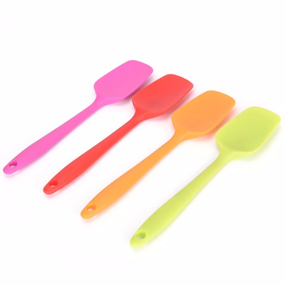  Wholesale 1Pcs Random color Silicone Spatula Cake Scraper Cream Butter Brush Cake Tool Supplies