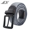 MaiKun Canvas Belts for Men Fashion Metal Pin Buckle Military Tactical Strap Male Elastic Belt for Pants Jeans ► Photo 1/6