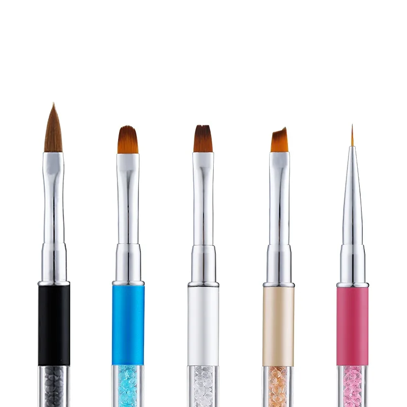

1pcs Nail Brush Rhinestone Acrylic Pen Carving Nail Art Tips Painting Poly Gel Tool Liner UV Gel Manicure Accessories Tool Set