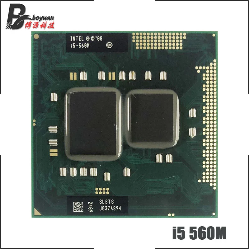 Процессор Intel Core i5-560M i5 560M SLBTS двухъядерный 4-поточный процессор 2 6 ГГц 3 Вт 35 сокет G1