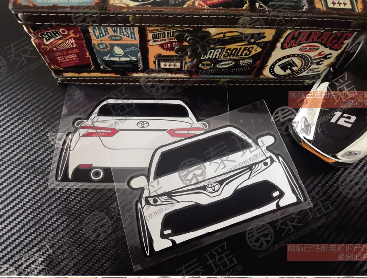 TAIYAO автомобильный стильный, для спортивного автомобиля Наклейка для Toyota 2013- Camry SE XSE 2 шт автомобильные аксессуары и отличительные знаки авто стикер наклейка