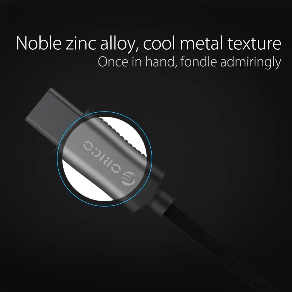 Кабель USB типа C ORICO HCU 3 фута 100 см 2 4 А для быстрой зарядки Huawei|Кабели мобильных