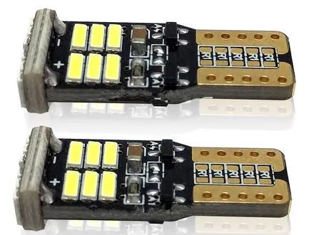 Top Quality T10 w5w LED White High Power Car Reverse Bulbs Fog DRL Lamp Interior Light 168 194 Error Free 12V 24V