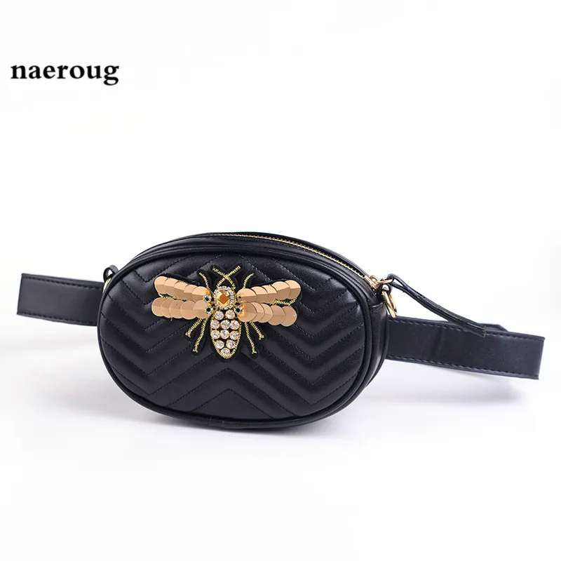 

Bags for Women 2018 Bees Women Luxury Brand Leather Handbag Red Black Summer Hight Quality Belt Bag gg louis bag vs pink