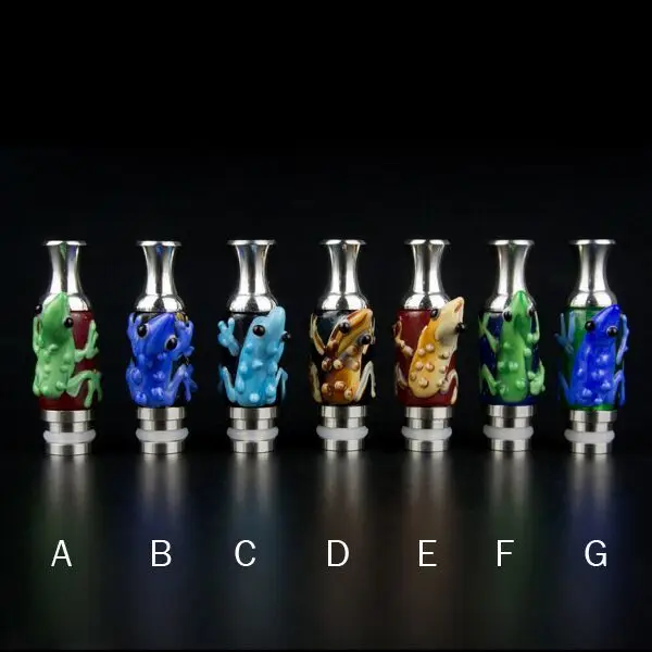 

Funny frog pattern drip tip mouthpiece for 510 drip tipatomizer tank RBA RDA electronic cigarrateaccessories fast shipping