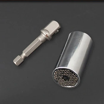 

7-19mm Adjustable Torque Ratchet Universal Socket Wrench Hand Tool Spanner Wrench Power Drill Kit Electric Drills Connecting Rod