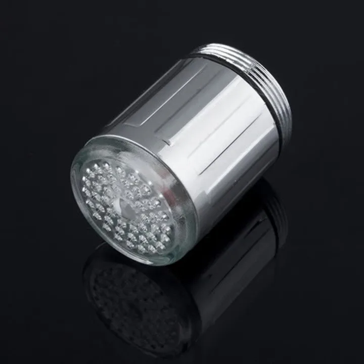 7 Color RGB Colorful LED Light Water Shower Spraying Head Faucet Bathroom 6