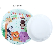 10Pcs\Lot 9inch Plate Jungle Animal Theme Disposable Tableware Birthday Party Decorations adult Baby Shower Supplies 10Pcs\Lot 9inch Plate Jungle Animal Theme Disposable Tableware Birthday Party Decorations adult Baby Shower Supplies