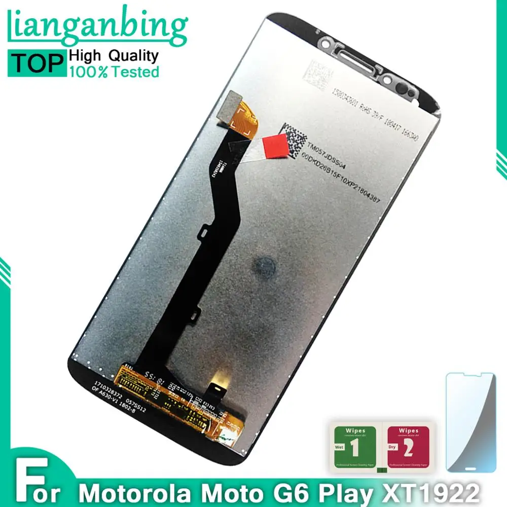 5 7 дюймов ЖК экран для Motorola Moto G6 с lcd экраном HD USB XT1922 1 2 3 4 дисплей сенсорным