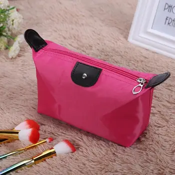 

Women Fashion Candy Color Makeup Bag Dumpling Cosmetic Bags Soft Portable Make Up Bag Travel Cosmetic Case Storages 11 Colors