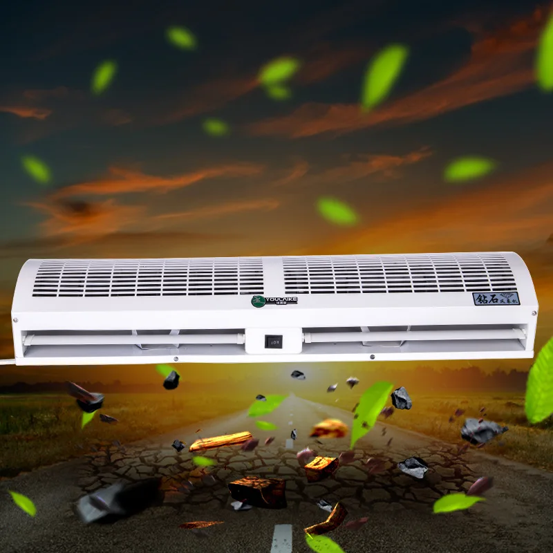 

0.9-1.8m Air Doors dust proof Air Curtain Machine Cross-flow for Hotel Supermarket Internet Cafe Store Project Electric Air Door