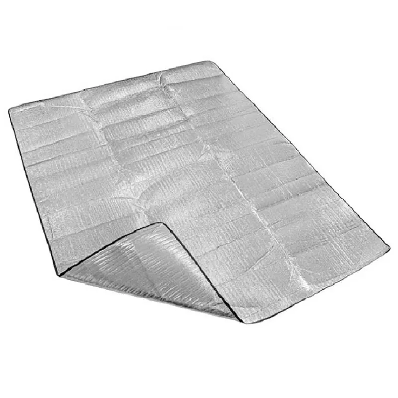 للماء الألومنيوم احباط إيفا التخييم حصيرة طوي للطي النوم نزهة مرتبة الشاطئ سجادة أرضية توضع خارج المنزل سادة 2 حجم بطانية للاستخدام في الهوا...