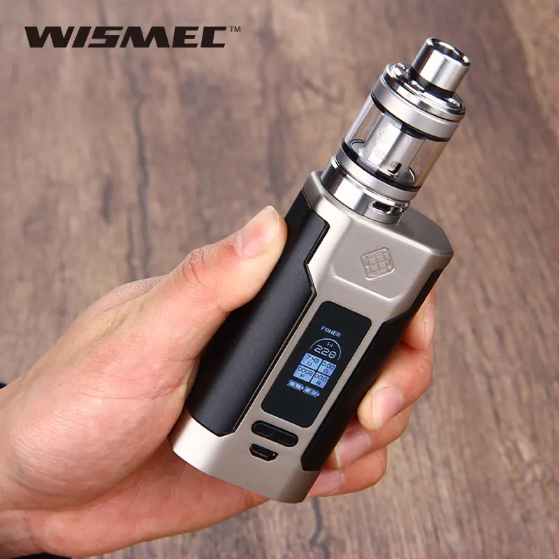 Original WISMEC Predator 228 mod Elabo Vaping Kit 4.9ml ElaboTank Atomizer 228W TC MOD E-cigarette No Battery Vs wismec rx300 original wismec rx2 3 mod augvape merlin mini tank 2ml rta atomizer vaping 200w rx23 tc box mod e cig vaping vs smok alien kit