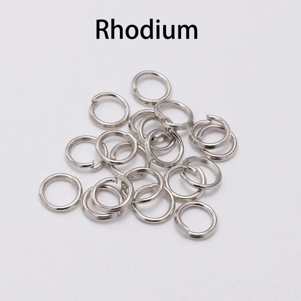 Rose Gold Open Jump Rings - Jewelry Making Connectors (Bulk Pack)