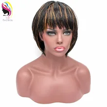Feibin Short Braid Wig For Black Women African Braiding Hair Synthetic Senegalese Free Shipping Feibin Short Braid Wig For Black Women African Braiding Hair Synthetic Senegalese Free Shipping
