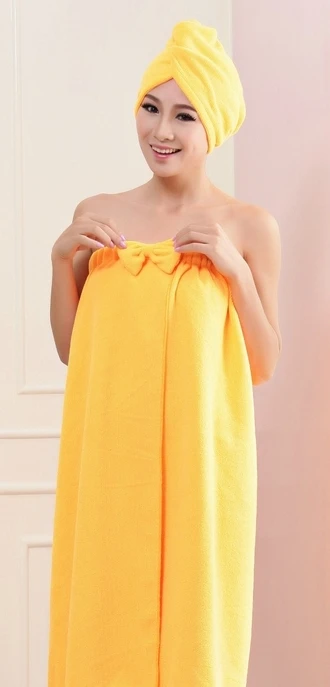 LDAJMW горячее предложение, высокое качество, MS, домашний банный халат для ванной комнаты, восхитительное волшебное полотенце, полотенце из микрофибры, сексуальные подтяжки, банная юбка - Цвет: Оранжевый