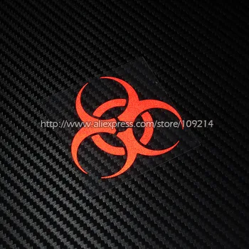 

Hot sale Nuclear bomb Warning MotoBike Helmet Motorcycle SUV Auto Decal Reflective Sticker Waterproof G02