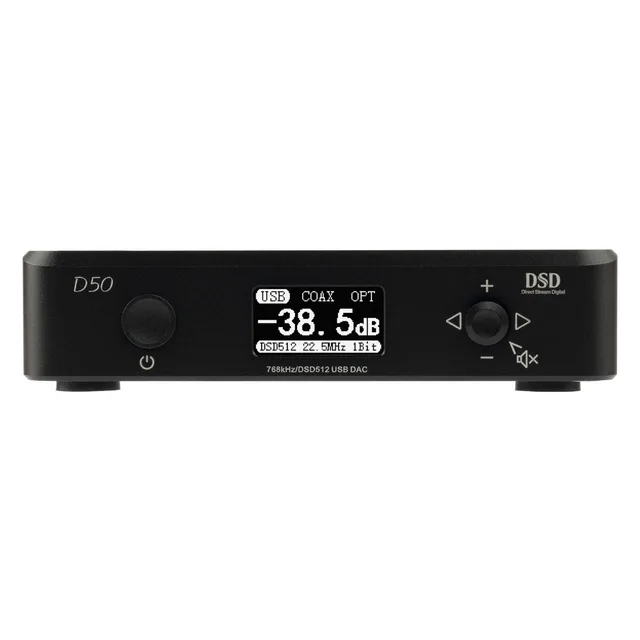 2018 TOPPING D50 MINI HIFI AUDIO Decoding ES9038Q2M *2 USB DAC XMOS XU208 DSD512 32Bit / 768Khz OPA1612