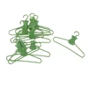 10 PCS / Lot Lovely Green Hangers Mini Cute Wardrobe Dress Coat Clothes Plastic Accessories For babi Doll Dollhouse Gift Toy ► Photo 2/6