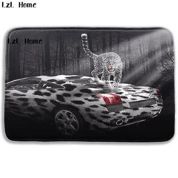 

LzL Home Cheap Amusing Animal Printed Bathroom Carpet Large Bathroom Rugs Tapis 3D Salle De Bain Anti Slip Mat For Bathroom