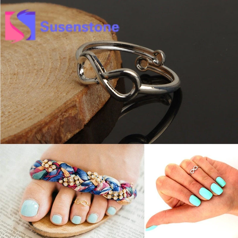 

2018 Hot Sale Simple Knot Open Adjustable Toe Ring for Women Creative Foot Finger Rings Wholesale Female Charm All-match Jewelry