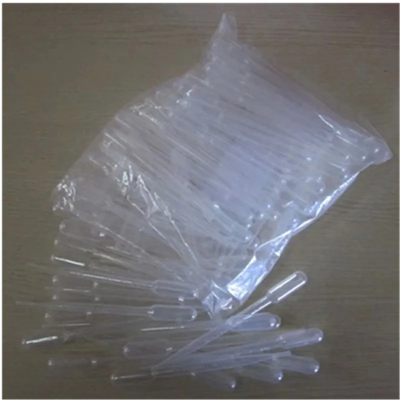 

100PCS/set 3ML Plastic Transparent Pipettes Disposable Safe Eye Dropper Transfer Graduated Pipettes for Lab Experiment Supplies
