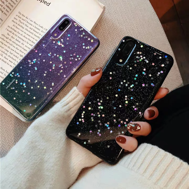 

Glitter Stars Case For Huawei P Smart 2019 Case Cover For Funda Huawei Honor 10 Lite V20 Case For Huawei Y9 2019 Nova 3 3i Case
