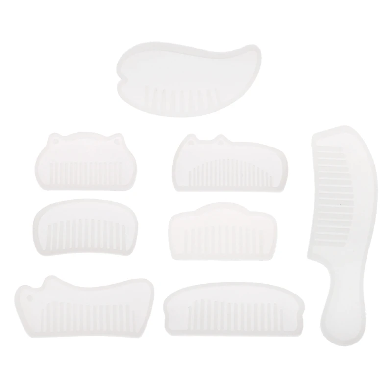 

3D Transparent Silicone Comb Mold Epoxy Resin Molds For DIY Jewelry Making Tools Handmade Silicone Mold for DIY Jewelry Making