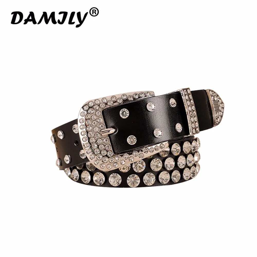 Shiny Rhinestone Decoration Long Personality Design HOT Casual Black