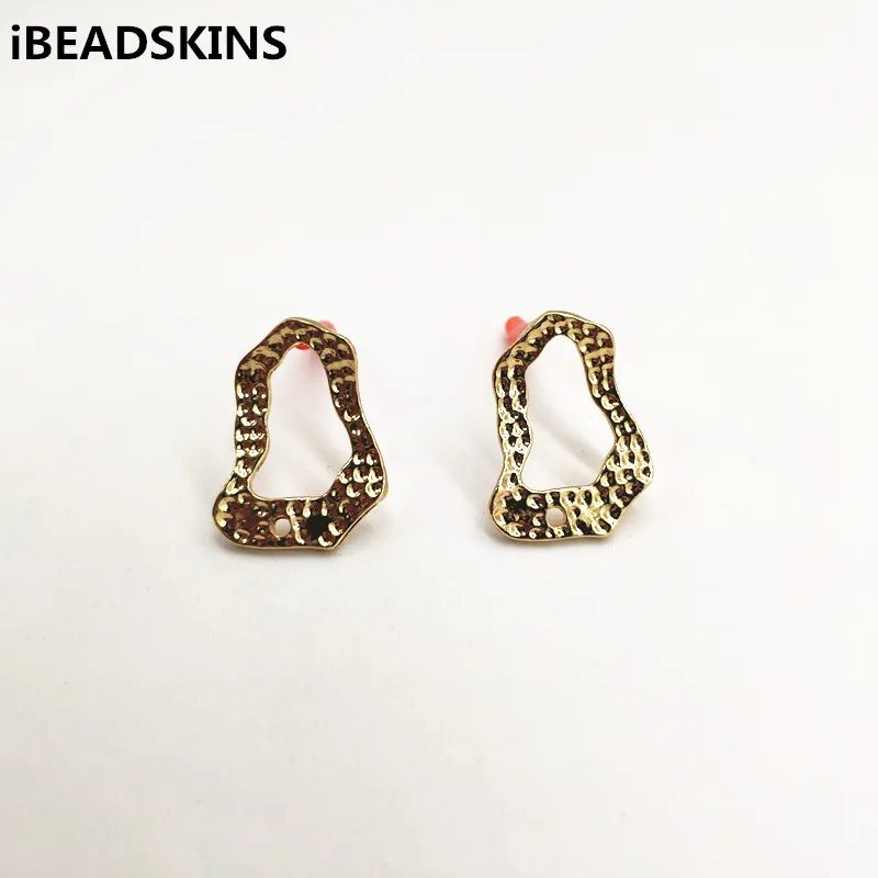 

New arrival! 20x15mm 100pcs Irregular shape Stud earring,earrings accessories,Earring parts,Jewelry Findings & Components