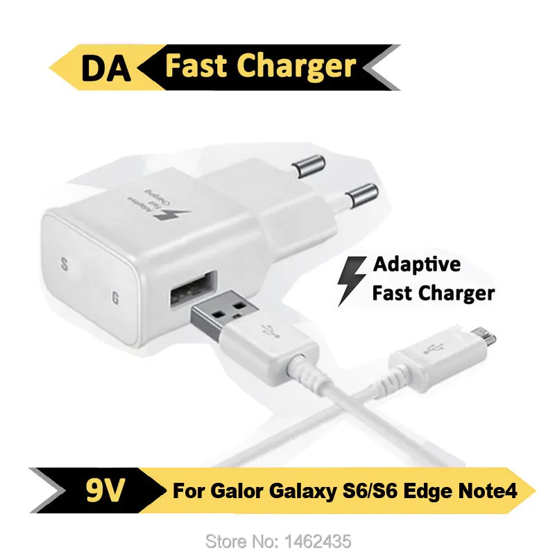 Rvison Быстрый 2.0 Адаптивного Fast Стены Адаптер ЕС Plug + Micro USB Данных Кабель