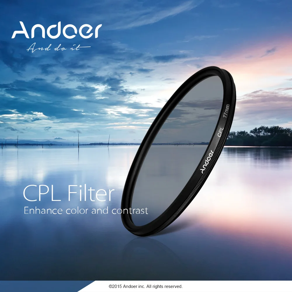 Набор фильтров Andoer UV + CPL Close Up 4 Star8 Point набор круговых для макросъемки с сумкой