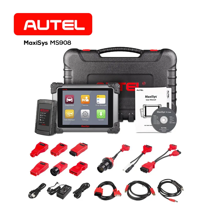 Autel MaxiSys MS908 OBD2 автомобильный сканер автомобильный диагностический инструмент VCI J2534 ECU программист кодирования код автомобиля считыватель как MY908