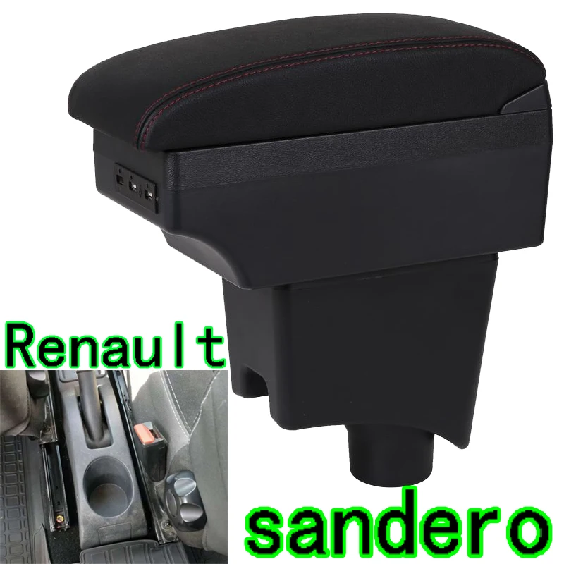 

For Renault Sandero Armrest Box Sandero1-2 Universal Car Central Armrest Storage Box modification accessories