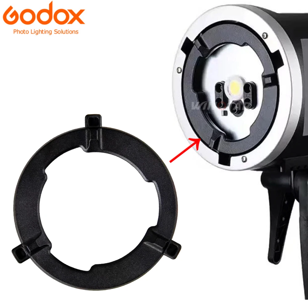 

Godox AD-CS Bowens Mount Adapter Fixed Ring for Godox AD600B AD600BM for Godox AD-H600B AD-H1200B Portable Flash Head