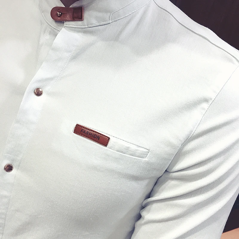  New Quality Fashion Brand Business Men's Long-sleeved Quality Shirt Casual Formal Design Shirt Over