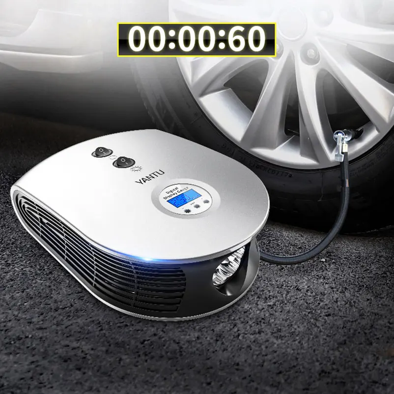 

Digital Tire Inflator 12v Car Portable Air Compressor Pump 100PSI 60 Seconds Fast Tyre Inflador for Car Mattress Inflatable Boat