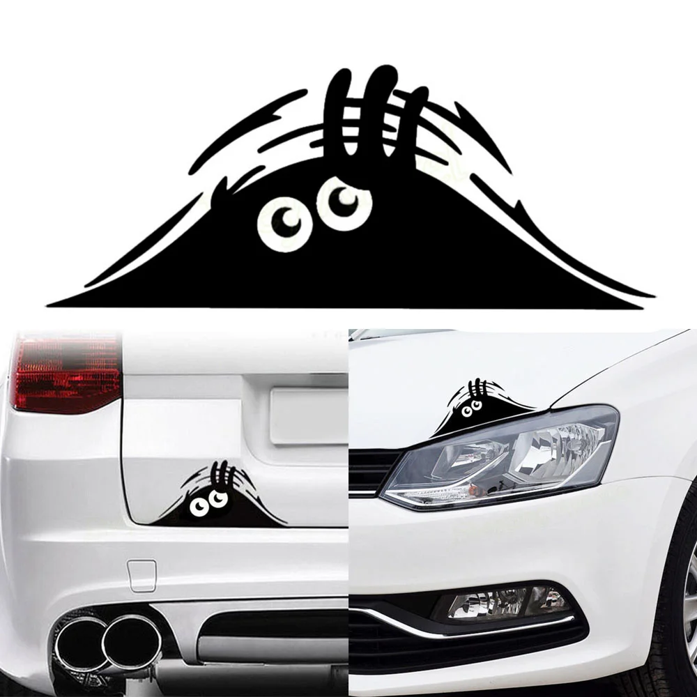 Новые Стикеры для автомобиля забавные креативные 3d наклейки с большими глазами