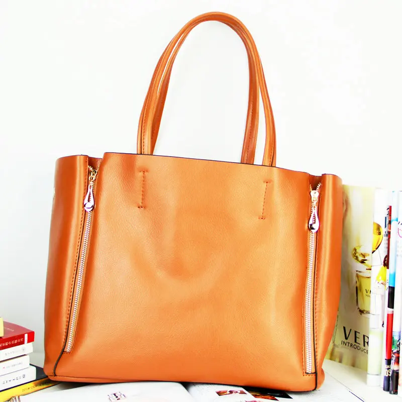QIAOBAO Новое поступление качественная известная натуральная кожа сумка на плечо женская сумка кожаные сумки брендовые сумки - Цвет: Коричневый