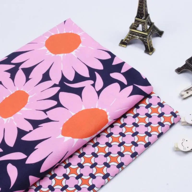 

2pcs 50*150cm 100% cotton fabric fat quarter quilting patchwork fabric for doll colth Diy Children's bedding sewing textiles