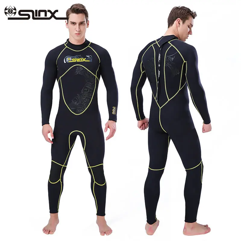 Slinx 3mm Scuba Diving Wetsuit for Men, Full Body Long Sleeve Neoprene