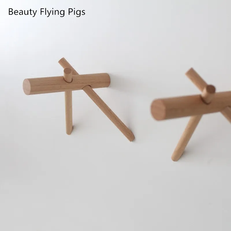 

Hook hangers wall decoration hooks solid wood creative cap storage high quality modern fashion home decoration