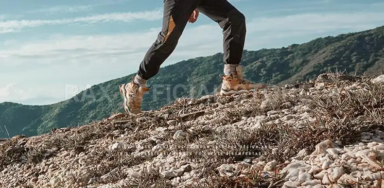 RAX мужские водонепроницаемые походные ботинки из натуральной кожи, мужские треккинговые ботинки, дышащие горные треккинговые ботинки, мужские альпинистские ботинки