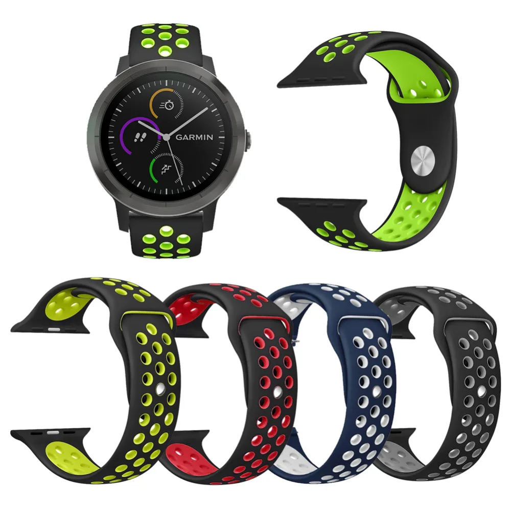 Amazfit темп Stratos 2 ремень Bicolourable силиконовый 22 мм умный ремешок для часов samsung